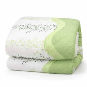 Green Botanical Print Comforter