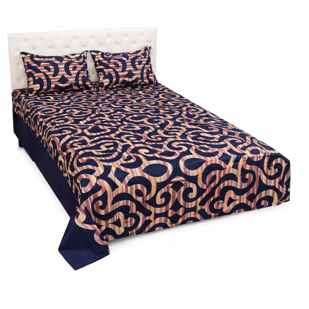 Classical Home Tex Modern Navy Blue Bedset